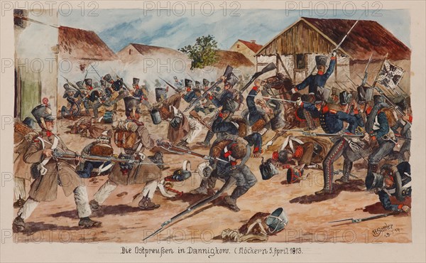 The Battle of Möckern on April 5, 1813.