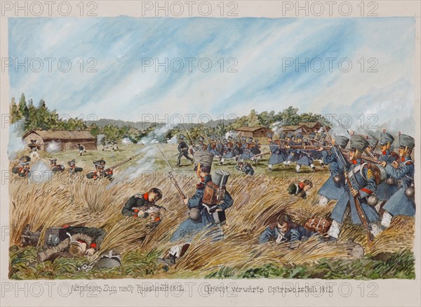 The Battle near Ostrovno on 25 July 1812.