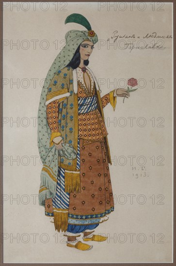 Costume design for the opera Ruslan and Lyudmila by M. Glinka.