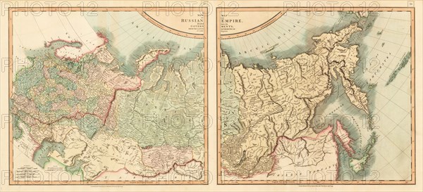 Map of the Russian Empire Divided into its Governments.