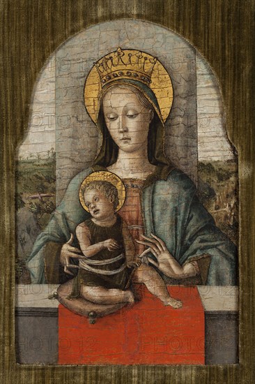 The Virgin and Child.