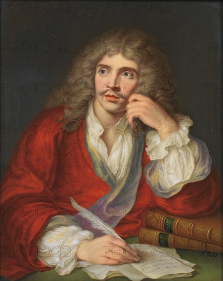 Portrait of the author Moliére (1622-1673).