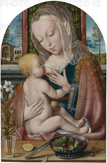 The Virgin and Child.