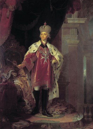 Emperor Paul I dressed as Grand Master of Maltese.