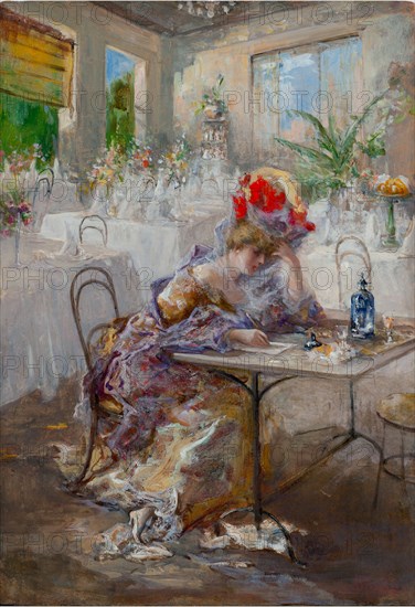 A letter (or Lady at the Cafe).