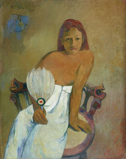 Woman with a Fan.