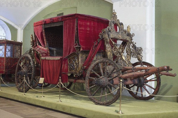 The Coach of Tsar Boris Godunov, the gift from Queen Elisabeth I.