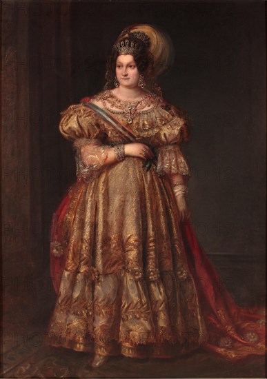 Portrait of Maria Christina of the Two Sicilies (1806-1878).