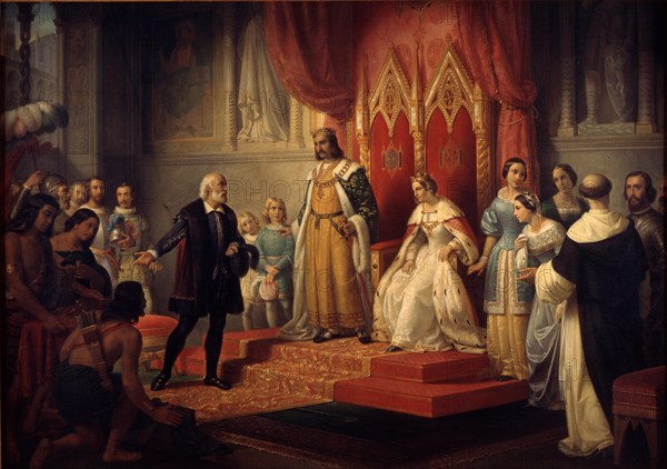 Christopher Columbus at the Court of the Catholic Monarchs.