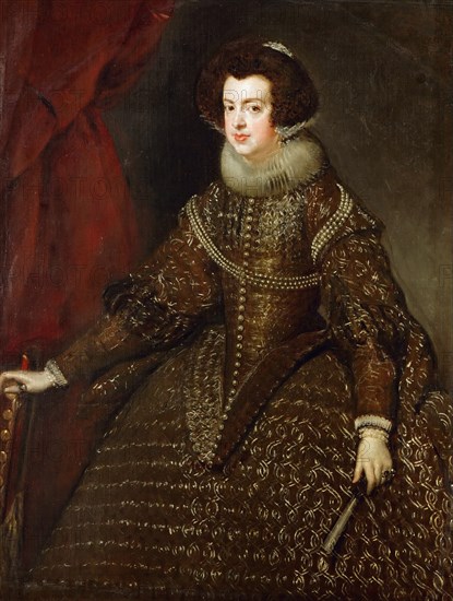 Portrait of Elisabeth of France (1602-1644), Queen consort of Spain.