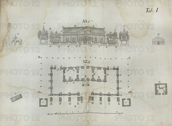 Ice castle built for Empress Anna Ioannovna during the Month of January of the Year 1740.