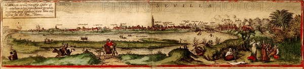 Hispalis (Seville) From Civitates Orbis Terrarum.