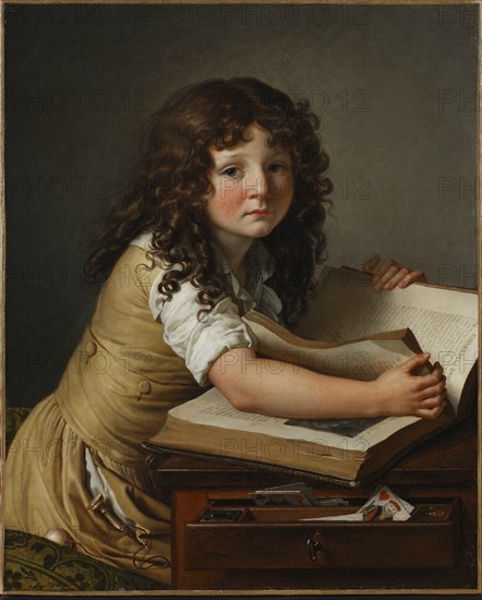 Benoît Agnès Trioson with a book.