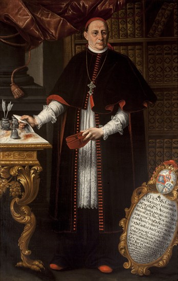 Portrait of cardinal Gaspar de Molina y Oviedo (1679-1744).