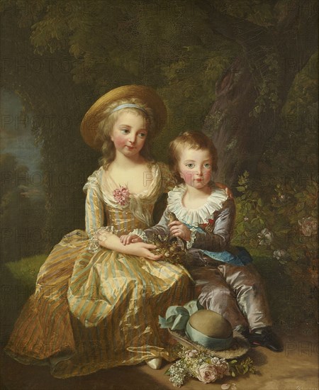 Portrait of Madame Royale and Louis-Joseph Xavier, Dauphin of France.