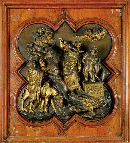 The Sacrifice of Isaac. Panel for doors of the Florence Baptistery.