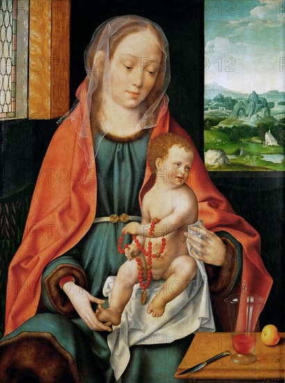 The Virgin and Child.