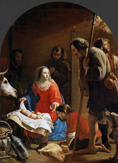 The Adoration of the Shepherds with Saint Francis of Assisi.