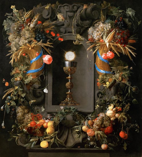 Eucharist in Fruit Wreath.