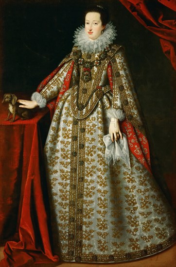 Portrait of Eleonora Gonzaga (1598-1655), in her bridal dress.