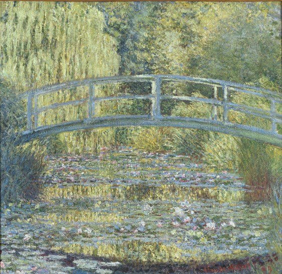 Waterlily pond, green harmony (Le bassin aux nymphéas, harmonie verte), 1899.
