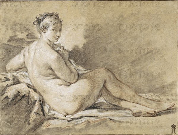 Study of a Female Nude, 1740.