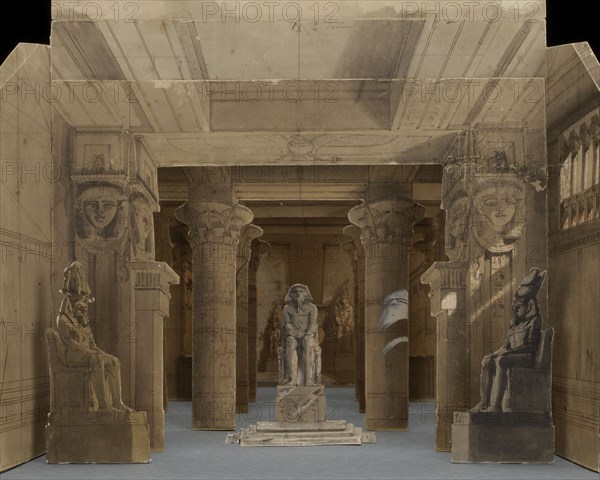 Set design for the Opera Aida by Giuseppe Verdi, Paris, Théâtre national de l'Opéra, 22.03.1880, 188