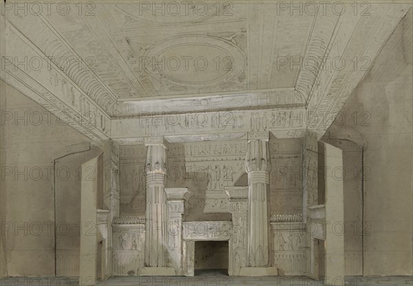 Set design for the Opera Aida by Giuseppe Verdi, Paris, Théâtre national de l'Opéra, 22.03.1880, 188