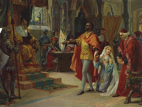 Scene from the Opera Otello by Giuseppe Verdi, 1902.