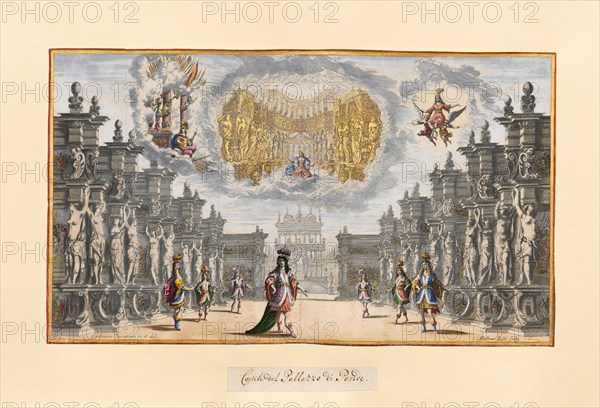 Scene from the opera Il pomo d'oro (The Golden Apple) of A. Cesti to the wedding of Leopold I and Ma