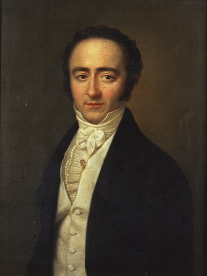 Portrait of Franz Xavier Wolfgang Mozart (1791-1844), 1825.