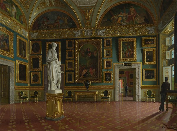 The Iliad Room in the Pitti Palace in Florence, c. 1870.