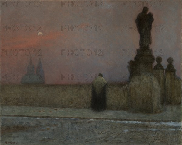Early Evening in Hradcany, 1910-1915.