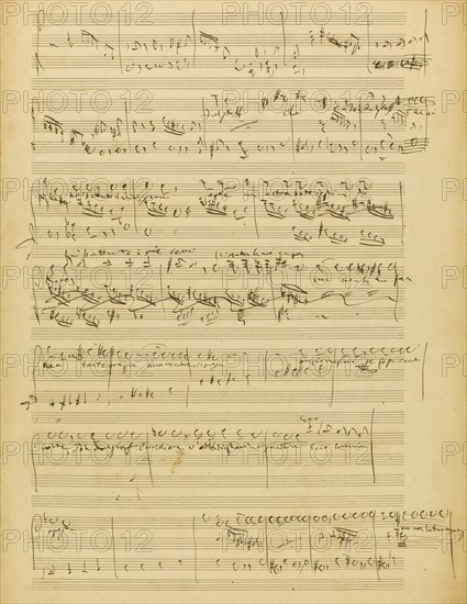 The autograph manuscript: Falstaff, opera in three acts, 1894.