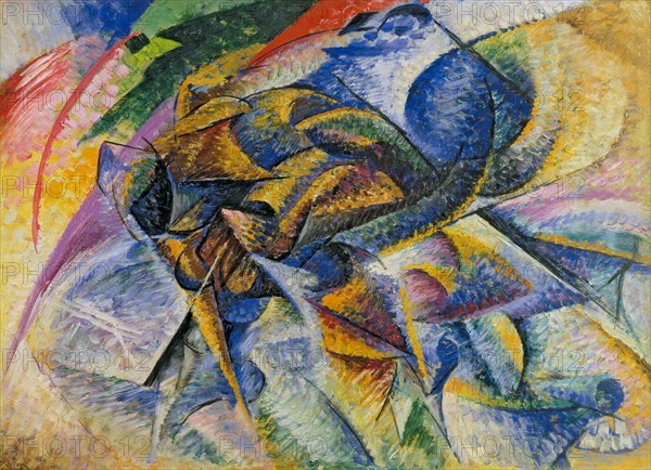 Dynamism of a Cyclist (Dinamismo di un Ciclista), 1913.