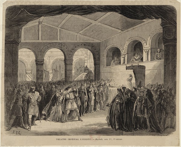 Opera Macbeth by Giuseppe Verdi. Paris, Théâtre-Lyrique, 21.04.1865, 1865.