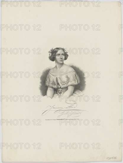 Portrait of the Soprano Jenny Lind (1820-1887), 1850s.