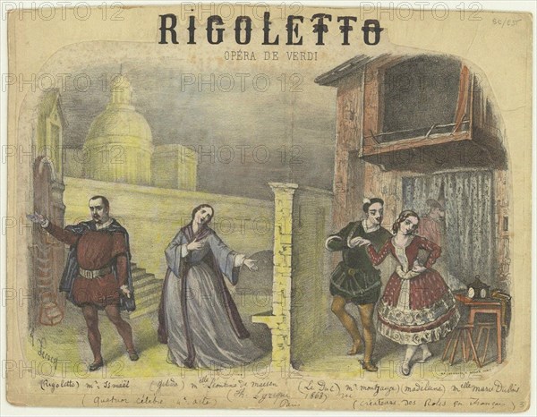 Opera Rigoletto by Giuseppe Verdi, 1863.