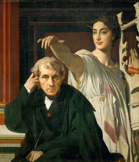 Luigi Cherubini and the Muse of Lyric Poetry, 1842.