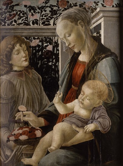 Virgin and Child with Angel, 15th century.