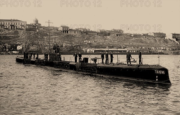 Submarine Tyulen in Sevastopol, 1915.