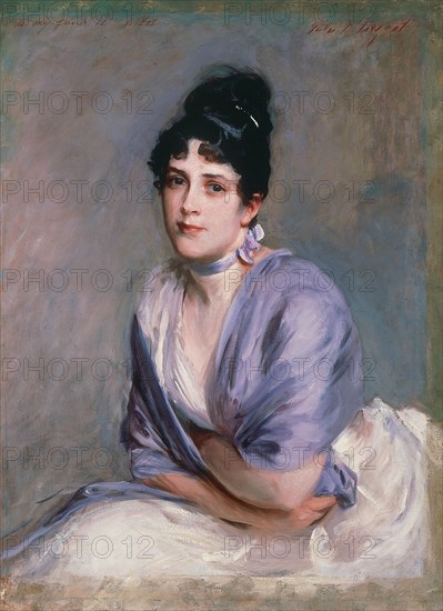 Portrait of Elizabeth Lily Millet, née Merrill (1853-1932), ca 1885.