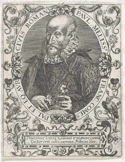 Portrait of Paul Melissus (1539-1602), c. 1598.