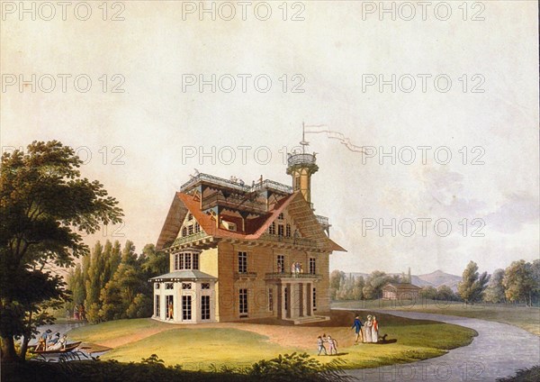 View of the summer house of Prince Nikolai Abramovich Putyatin at Kleinzschachwitz near Dresden, 181