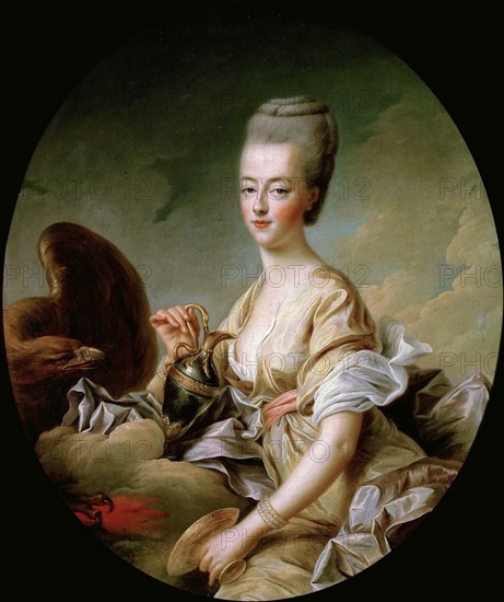 Portrait of Queen Marie Antoinette (1755-1793) als Hebe, 1773.