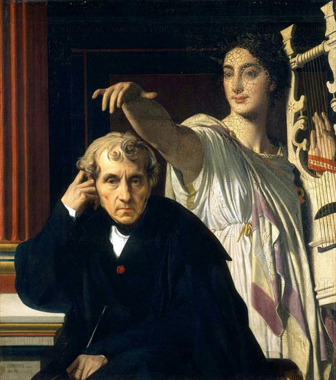 Luigi Cherubini and the Muse of Lyric Poetry, 1842.