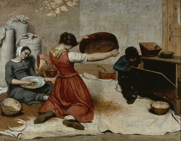 The Wheat Sifters (Les Cribleuses de Blé), 1854.