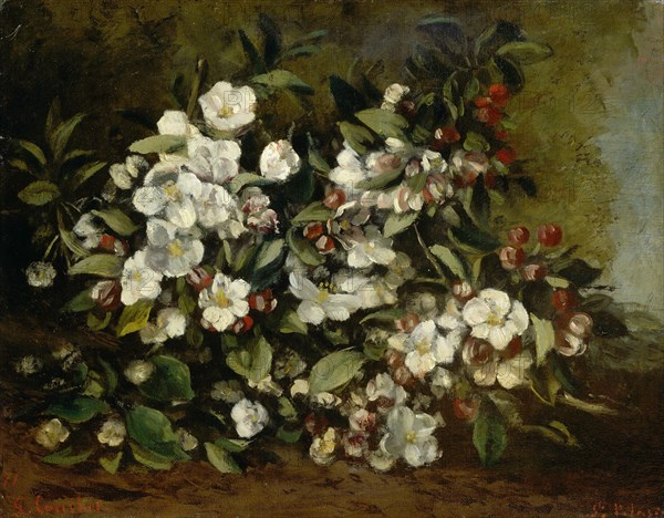 Branche de pommier en fleurs, 1872.