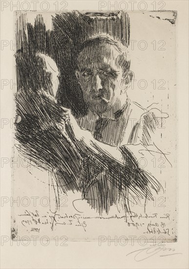 Portrait of the Sculptor Prince Paolo Troubetzkoy (1866-1938), 1909.