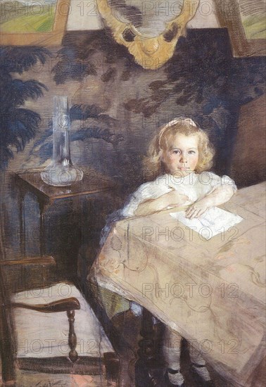 Portrait of Marina Nikolayevna Gritsenko (1901-1971) as Child, 1905.